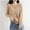 Khaki, variant on Womens Cardigan Sweater, Crewneck Buttons Long Sleeve Super Soft Casual Fashion Knit Outwear Orange M