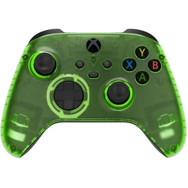 Silent Modz Custom Wireless Controller for Microsoft Xbox Series X|S, Xbox One S|X & PC (Clear Green)