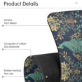 thumbnail image 4 of Yayeee Faucet Mat for Kitchen Sink 14.7" Diatomite Long Splash Guard Pad, Navy Blue Peacock Pattern, 2 Pack, 4 of 7