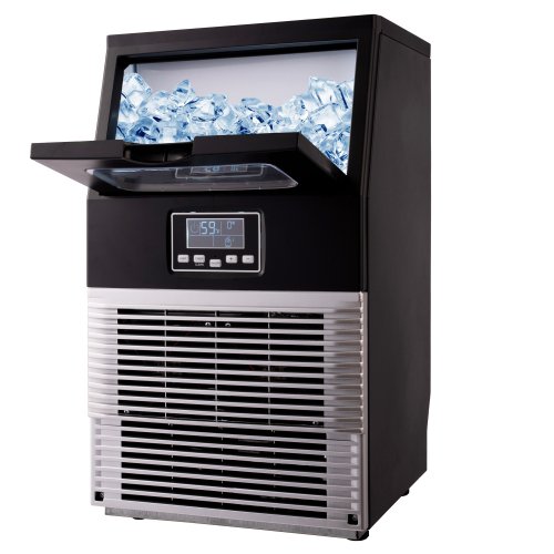 Freestanding Commercial Ice Maker Machine 66Lbs/24H, AutoClean Built