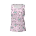thumbnail image 2 of Rocae Llama Unicorn and Rainbow for Women's Workout Tank Top Lightweight Sleeveless Fit Tops- Moisture-Wicking, BreathableX-Large, 2 of 9
