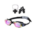 thumbnail image 4 of Gafas de natación, gafas de natación con tapones para los oídos, gafas de natación antivaho para hombres Púrpura, 4 of 9