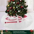 thumbnail image 6 of Coolnut Valentine's Day Tree Skirt Home Decoration Large Round I Love You Christmas Tree Skirt for Holiday Party Home Christmas Day Ornaments,47.2", 6 of 6