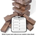 thumbnail image 3 of GoSports Toppling Tower - Giant Wooden Stacking Game- Stacks Up to 5 ft - Brown Wood Stain, 3 of 6