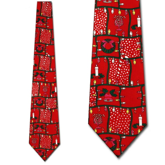 Holiday Bricks Necktie Mens Tie