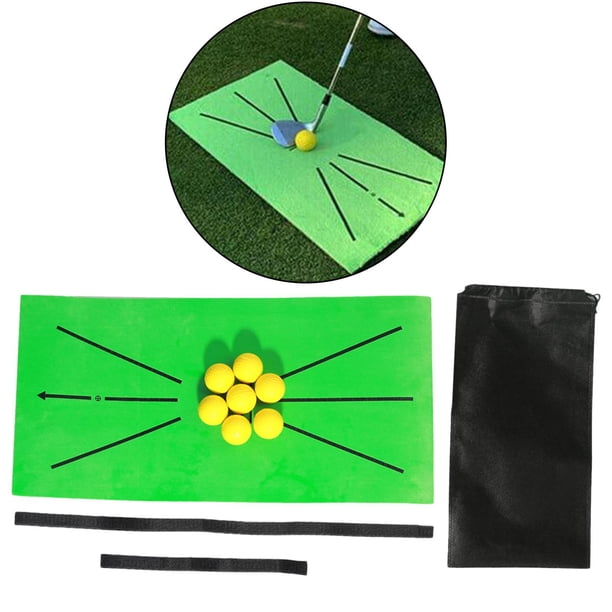 Alfombril para golf portátil Alfombril de práctica de golpes para golf Mini ayudas de entrenamiento para golf Alfombril de césped para interiores DYNWAVEMX Alfombra de entrenamiento de golf