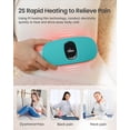 thumbnail image 5 of iDOO Cordless Heating Pad for Period Cramps, 3 Heat Setting, 3 Massage Modes,Birthday Mothers Day Gifts for Girlfriend Mom Wife Women, FSA HSA Eligible, Cyan, 5 of 9