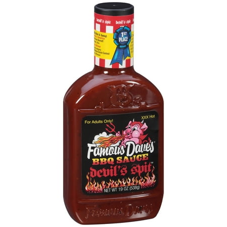 Famous Dave's Devil's Spit BBQ Sauce 19 oz. Plastic Bottle