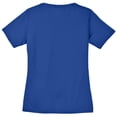 thumbnail image 2 of Big Size Football Drip Graphic Design Ladies Big Size Mesh V-Neck TShirt - True Royal XL, 2 of 2