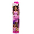 thumbnail image 7 of Barbie Fashion Doll in Barbiecore-inspired Outfit with Pink Heels and Pink Patterned Dress, Brunette, 7 of 7