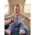 thumbnail image 6 of RUINIXCW Baby Boy Fall Outfit Striped Knit Long Sleeve Rompers  Elastic Pants Set, 6 of 8