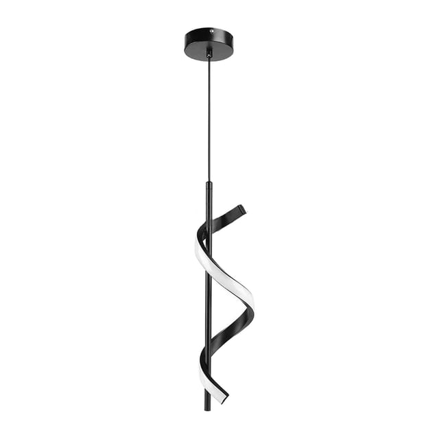 LED Pendant Light Hanging Lamp Modern Decor Lighting Adjustable Chandelier Spiral Ceiling Light Fixture for Club Loft Entryway Porch Hallway Warm Light