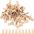 thumbnail image 1 of Beige Wooden Boot Decorations with Heart Eyelet for Rustic Barn Weddings, 50pcs Miniature Size, 1 of 2