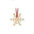 thumbnail image 4 of Christmas Wooden Snowflake Ornaments - 40Pcs Hanging Wood Slices with String, Handcrafted Rustic Xmas Tree Decor, Festive Winter Holiday Craft Decoration for Home Mantel Wreath, 4 of 9