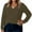 426#Green, variant on Women Plus Size Sweaters Cable Knit Long Sleeve V Neck Sweaters Tops Casual Soft Loose Fit Pullover Sweater