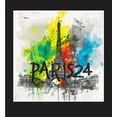 thumbnail image 2 of Colorful Eiffel Tower Adult Black Long Sleeve Hoodie-XXL, 2 of 6