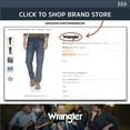 thumbnail image 4 of Wrangler Men's Regular Fit Comfort Flex Waist, Light Stonewash, Size 32W x 30L, 4 of 4