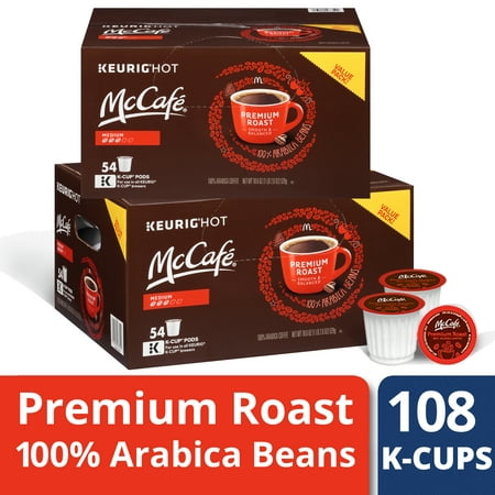 (2 Pack) McCafe Premium Roast Coffee K-Cup Pods 54 ct Box