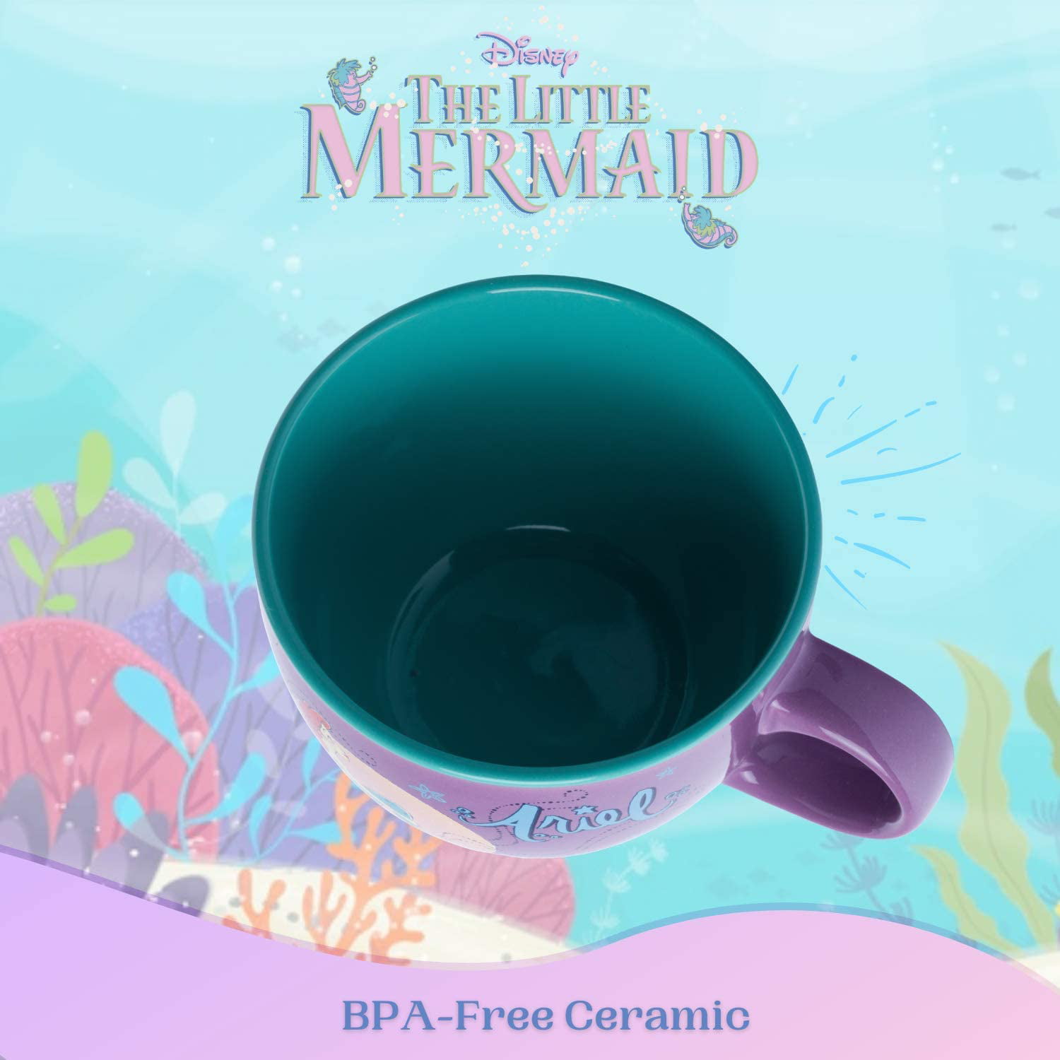 Disney Princess Royal Gathering Ceramic Soup Mug | Holds 24 Ounces