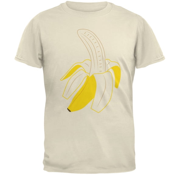 Halloween Fruit Peeled Banana Costume Mens T Shirt Natural SM