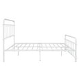 thumbnail image 6 of Full Size Metal Bed Frame with Headboard and Feetboard, No Spring Box Needed, White, 6 of 7
