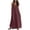 *Wine, variant on ClodeEU Women's Linen Blend Spaghetti Strap Sleeveless V Neck Button Down Maxi Dress,Casual Loose Dress with Pockets Army Green,Women's Plus L