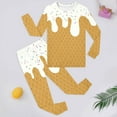 thumbnail image 2 of Rhuody Winter Outfits For Boys Ice Print Long Sleeve Pajama Set Kids Sleepwear Nightwear Fashion Daily Wear White 2-3 Years, 2 of 4