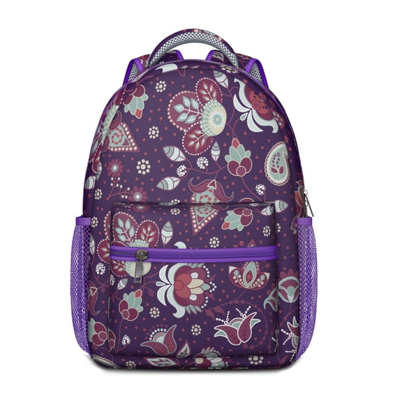 Aesthetic Geometric Paisley Backpack - Stylish Waterproof School Bag for Teens & Commuters