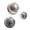 Silver, variant on Half Dome Glass Wall Decoration Set of 3, Disco Accent with Adhesive for Event Rooms, Party Backdrops, and Display