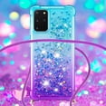 thumbnail image 4 of Funda para Samsung Galaxy S20 Plus 5G Brillantina Líquida Divertida Reluciente y con Cristales en Movimiento Cuerpo Cruzado con Cordón Ajustable, 4 of 5