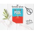 thumbnail image 2 of Darling Souvenir Blue Pool Party Invitation Card Printable Elegant Fill or Write In Blank Party Invites 28 Pcs, 2 of 4