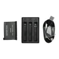 thumbnail image 2 of Camera Battery Pack, Rechargeable Lithium Battery ABS Fast Charging Overcharge  3 Channel Camera Battery Charger 3.85v 1700mah 6.5Wh  for Camera, 2 of 7