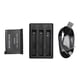 thumbnail image 1 of Para Insta 360 ONE X2 cargador de batería 3 canales cargador de batería de carga rápida Hub con batería de litio recargable, 1 of 5