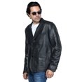thumbnail image 1 of Men's Luxurious Black Leather Sports Coat, 1 of 5