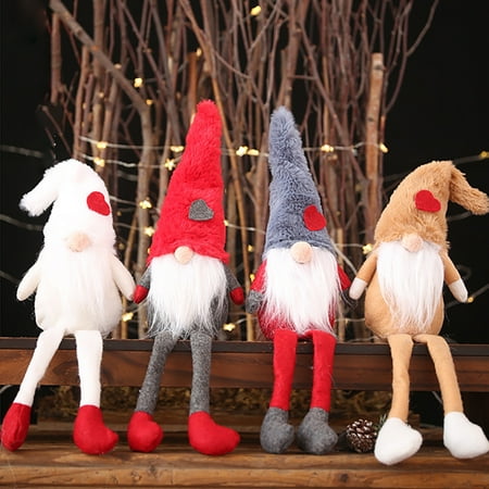 Merry Chtistmas Long Hat Plush Doll Toy Xmas Decor Merry Christmas Santa Claus Home Ornaments Christmas Tree Decor Kids Christmas Gifts ()