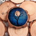 thumbnail image 4 of Posavasos de rodajas de madera redondas naturales, 6 uds., sin terminar, para manualidades, 4 of 5