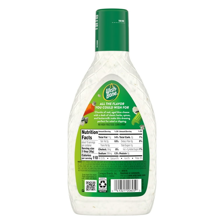 Wish-Bone Chunky Blue Cheese Dressing, 15 fl oz Wish-Bone Chunky Blue Cheese Dressing, 15 fl oz