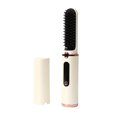 thumbnail image 4 of Puntoco Cepillo alisador inalámbrico, mini cepillo alisador de pelo, cepillo alisador de pelo portátil de iones negativos, cepillo para peinar, peine alisador de barba, recargable por USB, 4 of 5