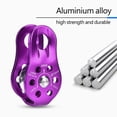 thumbnail image 7 of Tebru Climbing Pulley, Aluminium Alloy Heavy Duty Single Swivel Rope Pulley Block Climbing Safety Equipment Accessory, Single Swivel Pulley, 7 of 7