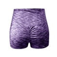 thumbnail image 4 of Lenpel Workout Shorts for Women High Waisted Butt Lifting Side Striped Scrunch Yoga Shorts Booty Gym Shorts, 4 of 5