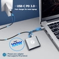 thumbnail image 4 of VCOM USB C to Dual HDMI Adapter Support MST, 4K@60Hz and Dual 4K@30Hz, Type C to HDMI Converter with USB 2.0, 100W PD Charging Port, Compatible with Thunderbolt 3 Port, MacBook Pro/Air, iPad Pro, 4 of 8