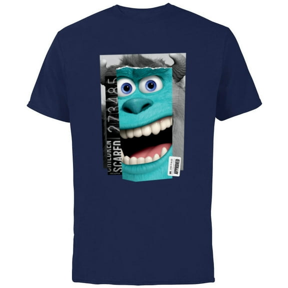 Disney and Pixar’s Monsters, Inc. Sulley Top Scarer - Short Sleeve Cotton T-Shirt for Adults - Customized-Navy