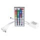 thumbnail image 3 of Fiudx Control Remoto Ir de 44 Teclas, Controlador de Tira Led Rgb, Modos de Iluminación Multifunción, Diseño 3 En 1 para 3 Tiras, Brillo Ajustable, Seguro y Táctil, Fácil de Usar, Entrada de 12 V, In, 3 of 5