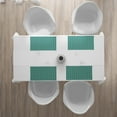 thumbnail image 3 of Ambesonne Abstract Place Mats Set of 4, Vintage Wavy Lines, Standard Size, Pale Green Pale Blue, 3 of 4
