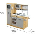 KidKraft Uptown Natural Play Kitchen with Chalkboard & Towel Rack