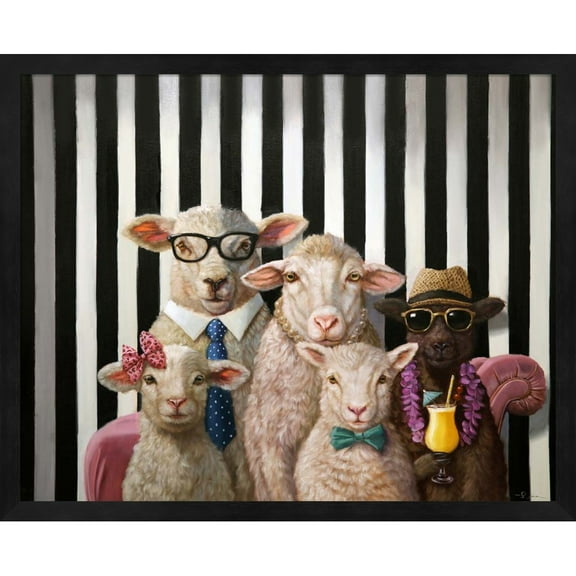 Great Art Now Family Portrait by Lucia Heffernan, Framed Wall Art, 21.25W x 17.25H