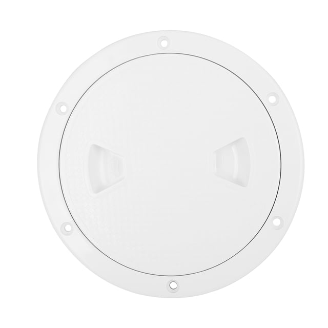 Unique Bargains 4inch White Circular Non Slip ABS Inspection Hatch Deck with Detachable Cover