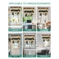 thumbnail image 5 of Brown Black Bear Tie Up Curtains for Windows 45 Inch Length Balloon Curtains Kitchen Adjustable Balloon Window Shade Farmhouse Cabin Forest Vintage Tie Up Valance Bathroom Curtain Window 42"x45", 5 of 6
