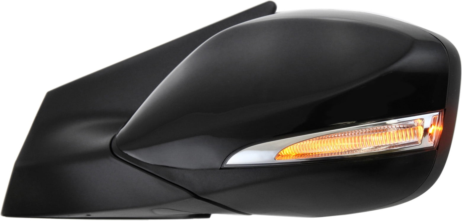 Mirror Compatible With 2011-2013 Hyundai Elantra Left Driver Side Heated In-housing Signal Light Paintable Kool-Vue