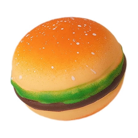 Bisitoy Squeeze Toys 1Pc Squeeze Toys Easter Hamburger Stress Relief Squeeze Toys Squeeze Toys Fidget Toys Cute Squeeze Toys for Easter Baskets and Party Giveaways